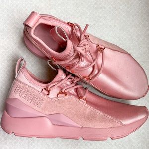 PUMA Ignite Pink Satin Sneakers
